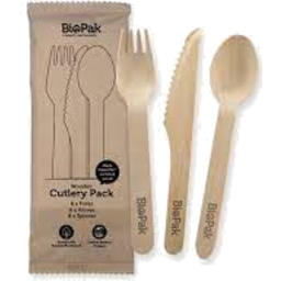 Photo of Biopak Cutlery Mix Wooden 18pk