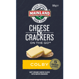 Photo of Mainland Colby Cheese & Crackers On The Go 50g
