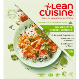 Photo of Lean Cuisine Indian Butter Chicken With Rice 375g