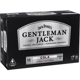 Photo of Jack Daniel's Gentleman Jack & Cola 24 Pack (6x4pk) 375ml 375ml