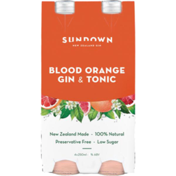 Photo of Sundown Blood Orange Gin & Tonic Bottles