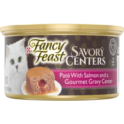 Photo of Purina Fancy Feast Savory Centers Pate With Salmon And A Gourmet Gravy Center Cat Food 85g