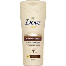 Photo of Dove Summer Glow Gradual Tan Body Lotion Medium To Dark 400ml