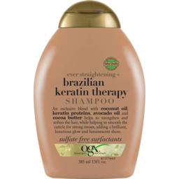 Photo of Ogx Straightening Brazilian Keratin Therapy Shampoo 385ml