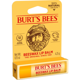 Photo of Burts Bees 100% Natural Beeswax With Vitamin E & Peppermint Lip Balm 4.25g