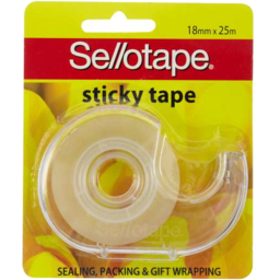 Photo of Sellotape Stick Tape with Dispenser 18mmx25m