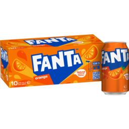 Photo of Fanta Orange Soft Drink Multipack Cans 10 X 375ml 10.0x375ml