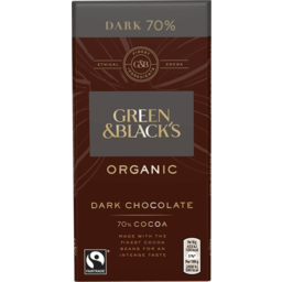 Photo of Green & Blacks Organic Dark 70% Cocoa Chocolate Block 90g