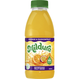 Photo of Mildura Orange & Passionfruit Fruit Drink 500ml 500ml