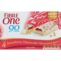 Photo of Fibre One 90 Calorie Strawberry Cheesecake Cake Bars 4 Pack