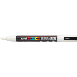 Photo of Uni Posca Paint Marker - White, Fine, Bullet Tip 1.3mm Each