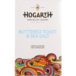 Photo of Hogarth Chocolate Hogarth Milk Chocolate Bar Buttered Toast & Sea Salt 70g