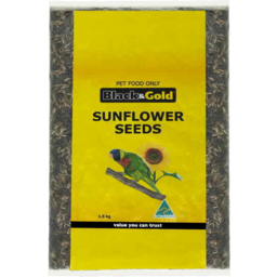 Photo of Black & Gold Sunflower Birdseed 1.25kg