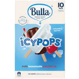 Photo of Bulla Icy Pops Raspberry Lemonade & Cola 10pk
