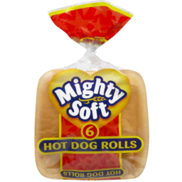 Photo of Mighty Soft 6 Hot Dog Rolls 