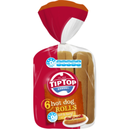 Photo of Tip Top Hot Dog Rolls 6 Pack
