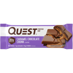 Photo of Quest Caramel Chocolate Chunk Protein Bar 60g