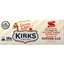 Photo of Kirks Dry Ginger Ale Cans 10x375ml