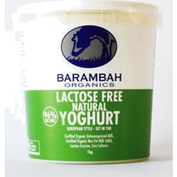 Photo of Barambah Organics Lactose Free Natural Yoghurt 