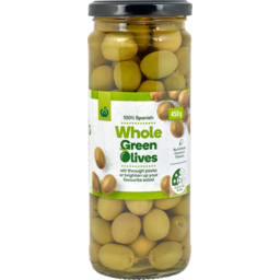 Photo of Select Olives Green Whole 450g