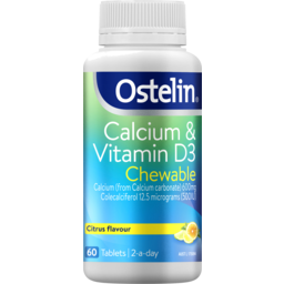 Photo of Ostelin Calcium & Vitamin D3 Chewable 60 Tablets 60.0x