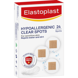 Photo of Elastoplast Hypoallergenic Clear Spots 24 Pack