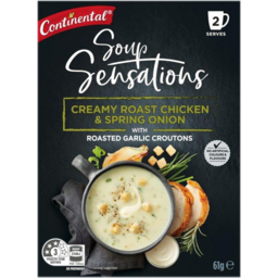 Photo of Continental Soup Sensations Creamy Roast Chicken & Spring Onion With Roated Garlic Croutons 2 Serves 61g