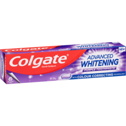 Photo of Colgate Advanced Whitening Purple Toothpaste Colour Correcting Technology Stain Protection 120g
