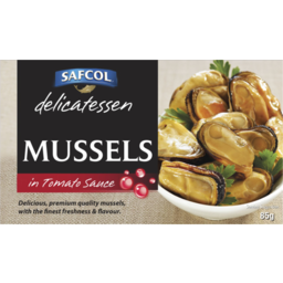 Photo of Safcol Mussels In Tomato Sauce 85g