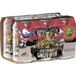 Photo of Brookvale Union Spiced Rum Ginger Beer Cans