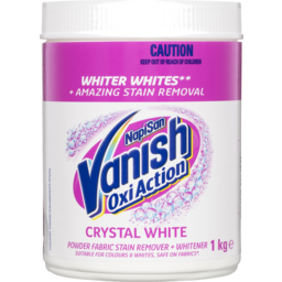 Photo of Vanish Napisan Oxi Action Crystal White Stain Remover Powder 1kg 1kg