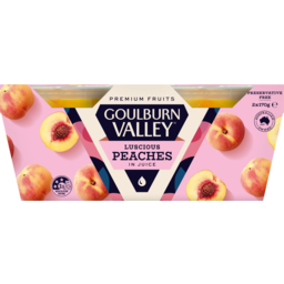Photo of Goulburn Valley Luscious Peaches In Juice 2 Pack 170g