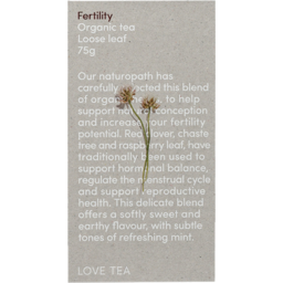 Photo of LOVE TEA:LT Fertility Tea Loose Leaf 75g
