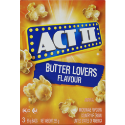 Photo of Act II Microwave Popcorn Butter Lovers 3 Pack