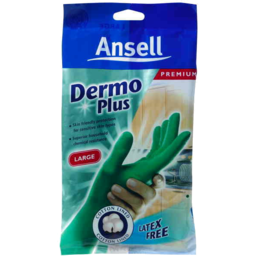 Photo of Ansell Dermo Plus Gloves Large 1 pair