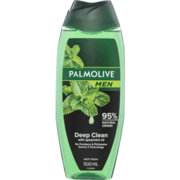 Photo of Palmolive Men Deep Clean Body Wash With Spearmint Oil Ph Balanced 500ml