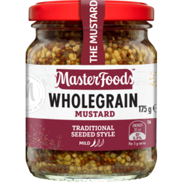 Photo of Masterfoods Mustard Wholegrain 175g