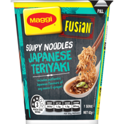 Photo of Maggi Fusian Japanese Teriyaki Soupy Instant Noodles Cup 62g