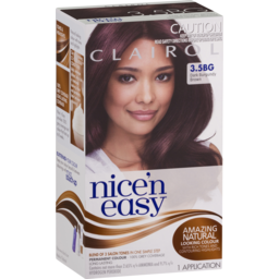 Photo of Clairol Nice & Easy Hair Colour 3.5BG Dark Burgundy Brown 