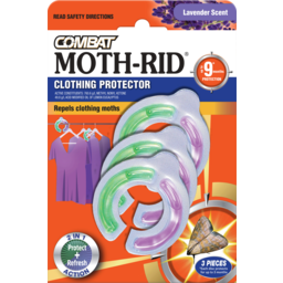 Photo of Combat Moth Rid 2 In 1 Protect + Refresh Clothing Protector 3 Pack