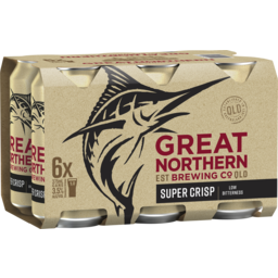 Photo of Great Northern Brewing Co. Super Crisp Lager 6.0x375ml