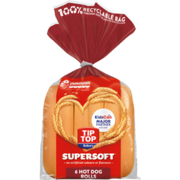 Photo of Tip Top Rolls Supersoft Hot Dog 6 Pack