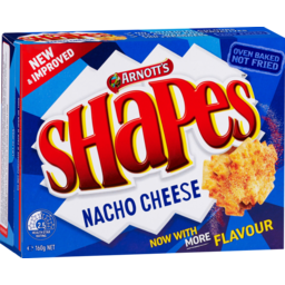 Photo of Arnott's Shapes Cracker Biscuits Nacho Cheese 160g 160g