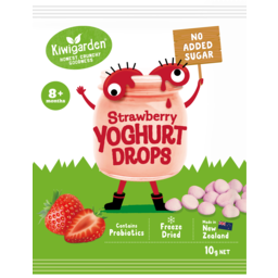 Photo of Kiwigarden Yoghurt Drops Strawberry 10g