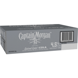 Photo of Captain Morgan Original Spiced Gold & Cola 4.5% 4x6x330ml