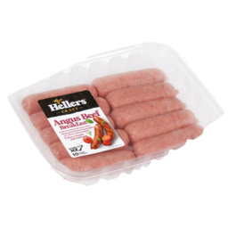 Photo of Hellers Fresh Sausages Breakfast Angus Beef 10 Pack