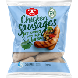 Photo of Tegel Chicken Sausages Pre-Cooked 24 Pack 1.8kg