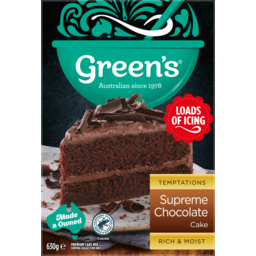 Photo of Greens Temptations Supreme Chocolate Cake Mix