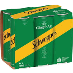 Photo of Schweppes Dry Ginger Ale Cans