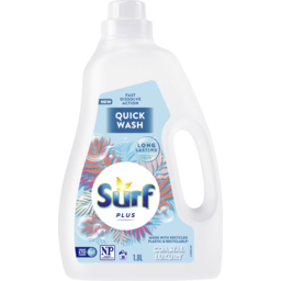Photo of Surf Surf Plus Laundry Liquid Laundry Quick Wash Coastal Luxury Quick Wash 1.8l